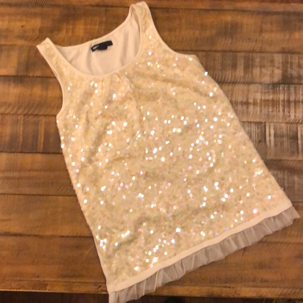 Gap Kids sequined tank top size 10 EUC